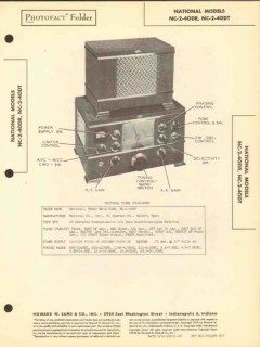 national model nc-2-40dr -t 6 band receiver sams photofact manual