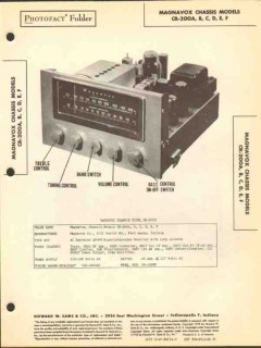 magnavox model cr-200a am fm radio receiver sams photofact manual