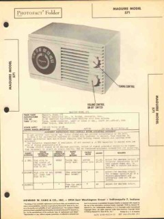 maguire model 571 5 tube am radio receiver sams photofact manual maguire model 571 5 tube am radio receiver sams photofact manual