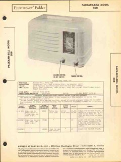 packard-bell model 5d8 5 tube am radio receiver sams photofact manual packard-bell model 5d8 5 tube am radio receiver sams photofact manual