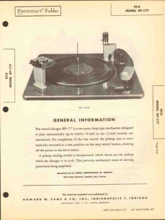 rca model rp-177 phonograph record changer sams photofact manual rca model rp-177 phonograph record changer sams photofact manual