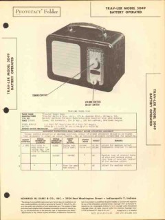 trav-ler model 5049 4 tube am radio receiver sams photofact manual trav-ler model 5049 4 tube am radio receiver sams photofact manual