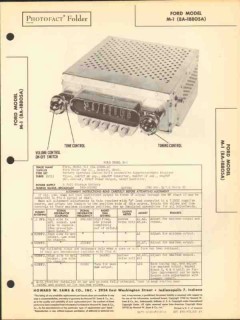 ford model m-1 8a-18805a am car radio receiver sams photofact manual ford model m-1 8a-18805a am car radio receiver sams photofact manual