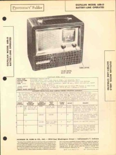 gilfillan model 68b-d 6 tube am radio receiver sams photofact manual gilfillan model 68b-d 6 tube am radio receiver sams photofact manual