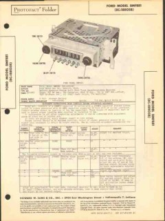 ford model 8mf881 8 tube am car radio receiver sams photofact manual ford model 8mf881 8 tube am car radio receiver sams photofact manual