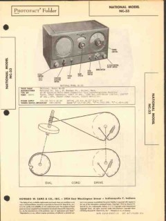 national model nc-33 multi-band radio receiver sams photofact manual
