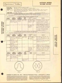 national model nc-108r nc-108t fm radio receiver sams photofact manual