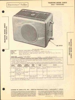 truetone model d4832 am car radio receiver sams photofact manual truetone model d4832 am car radio receiver sams photofact manual