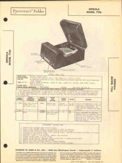 detrola model 7156 am radio receiver phonograph sams photofact manual detrola model 7156 am radio receiver phonograph sams photofact manual