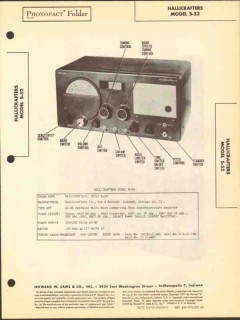 hallicrafters model s-52 multi-band receiver sams photofact manual hallicrafters model s-52 multi-band receiver sams photofact manual