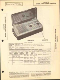 olympic model 8-451 am radio receiver sams photofact manual olympic model 8-451 am radio receiver sams photofact manual