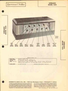 operadio model 1a45 11 tube 4 ch audio amplifier sams photofact manual operadio model 1a45 11 tube 4 ch audio amplifier sams photofact manual