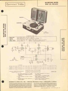 silvertone model 8149 3 tube portable phonograph sams photofact manual silvertone model 8149 3 tube portable phonograph sams photofact manual