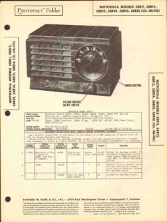 motorola models 58r11 58r12 am radio receiver sams photofact manual