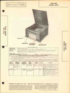 trav-ler model 6040 am radio receiver phonograph sams photofact manual trav-ler model 6040 am radio receiver phonograph sams photofact manual