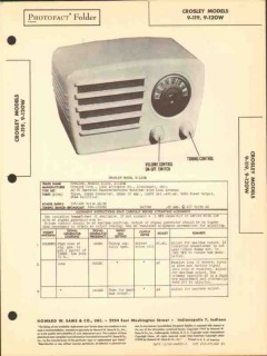 crosley models 9-119 9-120w am radio receiver sams photofact manual crosley models 9-119 9-120w am radio receiver sams photofact manual