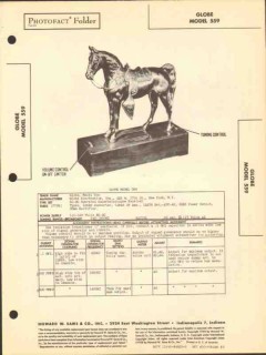 globe model 559 5 tube am radio receiver horse sams photofact manual globe model 559 5 tube am radio receiver horse sams photofact manual