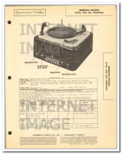 emerson models 579a 596 5 tube am radio phono sams photofact manual emerson models 579a 596 5 tube am radio phono sams photofact manual