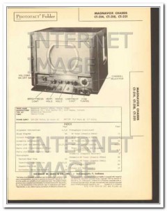 magnavox models ct214 ct218 ct221 tv television sams photofact manual