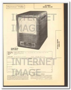 olympic model rtu-3h tv television duplicator sams photofact manual