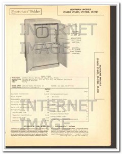 hoffman models ct800 01 ct900 01 tv receiver sams photofact manual hoffman models ct800 01 ct900 01 tv receiver sams photofact manual