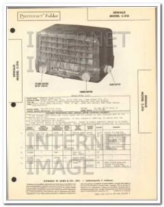 dewald model b-516 5 tube am sw radio receiver sams photofact manual