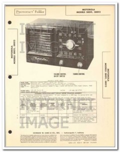 motorola models 58g11 58g12 am radio receiver sams photofact manual