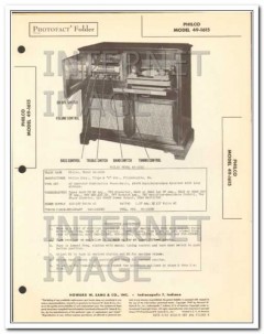 philco model 49-1615 11 tube am radio phonograph sams photofact manual philco model 49-1615 11 tube am radio phonograph sams photofact manual