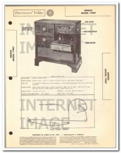 bendix model 79m7 am fm radio receiver phono sams photofact manual