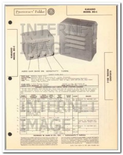 karadio model 80-c 3 band am sw radio receiver sams photofact manual