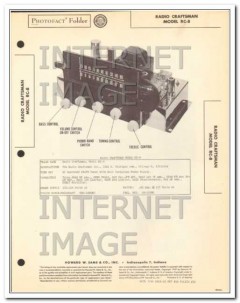 radio craftsmen model rc-8 am fm radio tuner sams photofact manual