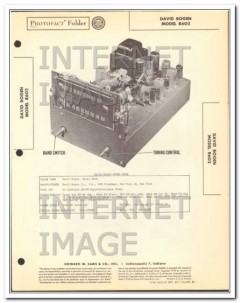 david bogen model r602 12 tube am fm radio tuner sams photofact manual david bogen model r602 12 tube am fm radio tuner sams photofact manual