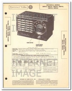 motorola model 58r1 series am radio receiver sams photofact manual