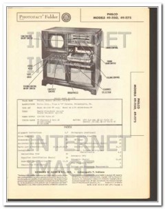 philco models 49-1150 -1175 tv am fm radio phono sams photofact manual philco models 49-1150 -1175 tv am fm radio phono sams photofact manual