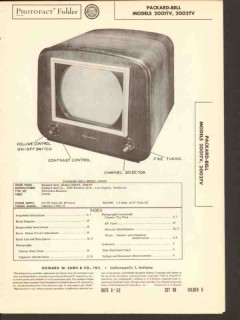 packard-bell model 2001tv 2002tv television sams photofact manual