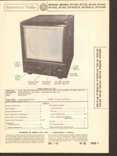 dewald model dt-10 -12 -16 series tv receiver sams photofact manual