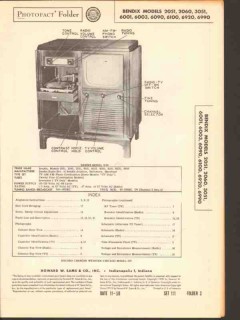 bendix model 2051 060 3051 6001 3 90 100 920 990 sams photofact manual