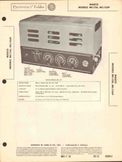 masco models mc-126 -126p 5 tube audio amplifier sams photofact manual masco models mc-126 -126p 5 tube audio amplifier sams photofact manual