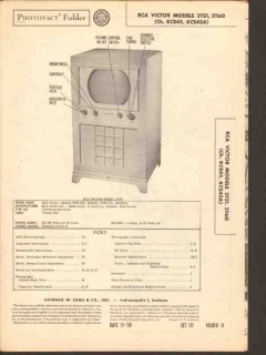 rca victor model 2t51 2t60 television receiver sams photofact manual