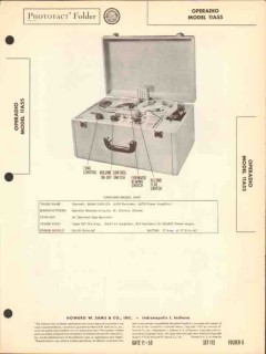 operadio model 11a55 5 tube tape recorder sams photofact manual operadio model 11a55 5 tube tape recorder sams photofact manual
