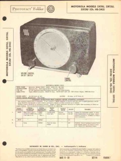 motorola model 5x11u 5x12u 13u am radio receiver sams photofact manual