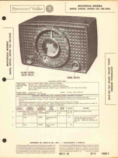 motorola model 5h11u 12u 13u am radio receiver sams photofact manual