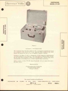 crestwood model cp-201 magnetic tape recorder sams photofact manual crestwood model cp-201 magnetic tape recorder sams photofact manual