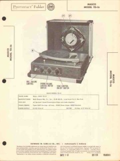 masco models td-16 3-speed transcription player sams photofact manual masco models td-16 3-speed transcription player sams photofact manual