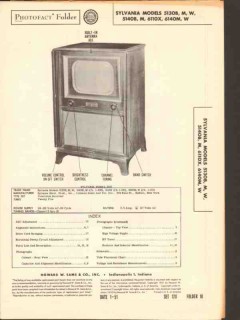 sylvania model 5130 5140 6110 6140 bmw series tv sams photofact manual