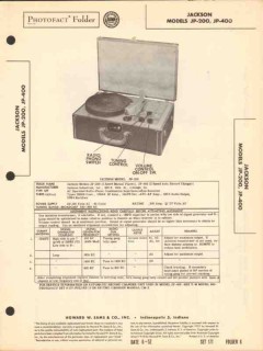 jackson model jp-200 jp-400 am radio phonograph sams photofact manual jackson model jp-200 jp-400 am radio phonograph sams photofact manual