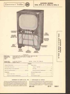 jackson model 214 217 220 221 series television sams photofact manual jackson model 214 217 220 221 series television sams photofact manual