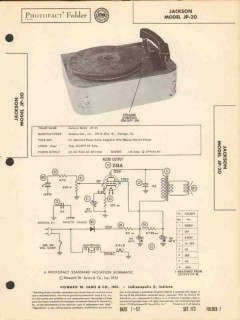 jackson model jp-20 phonograph record player sams photofact manual jackson model jp-20 phonograph record player sams photofact manual