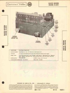 david bogen model r604 10 tube am fm radio tuner sams photofact manual david bogen model r604 10 tube am fm radio tuner sams photofact manual