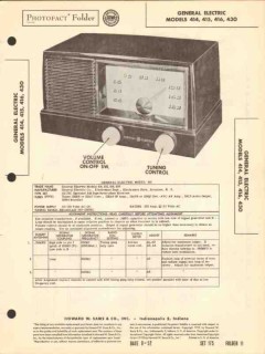 general electric model 414 415 416 430 am radio sams photofact manual general electric model 414 415 416 430 am radio sams photofact manual
